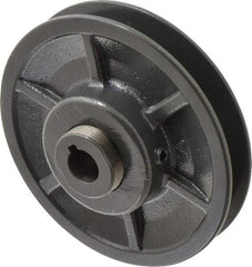 Browning - 5/8" Inside Diam x 4-3/4" Outside Diam, 1 Groove, Variable Pitched Sheave - Belt Sections 3L, 4L, A, 5L & B, 1-15/16" Sheave Thickness, 11/16 to 1-1/16" Face Width - Industrial Tool & Supply