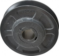 Browning - 1-1/8" Inside Diam x 5.35" Outside Diam, 1 Groove, Variable Pitched Sheave - Belt Sections 3L, 4L, A, 5L & B, 1-7/8" Sheave Thickness, 3/4 to 1-1/8" Face Width - Industrial Tool & Supply
