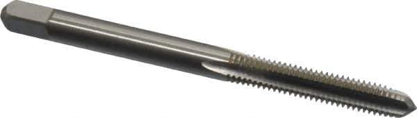 Kennametal - #10-32 UNF 2B 4 Flute Bright Finish High Speed Steel Straight Flute Standard Hand Tap - Plug, Right Hand Thread, 2.38" OAL, 7/8" Thread Length, H3 Limit, Oversize - Exact Industrial Supply