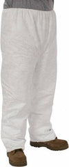 Dupont - Size 2XL, Tyvek General Purpose Work Pants - 26-1/2 Inch Waist, 29-1/2 Inch Inseam, White - Industrial Tool & Supply