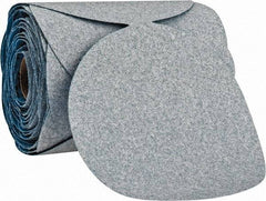 Norton - 5" Diam, 80 Grit Ceramic Adhesive PSA Disc - Coarse Grade, Blue & White, B Weighted Backing, Flexible - Industrial Tool & Supply