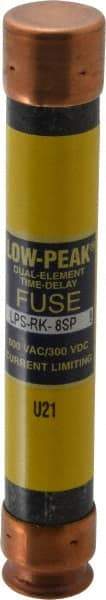 Cooper Bussmann - 300 VDC, 600 VAC, 8 Amp, Time Delay General Purpose Fuse - Fuse Holder Mount, 127mm OAL, 100 at DC, 300 at AC (RMS) kA Rating, 13/16" Diam - Industrial Tool & Supply