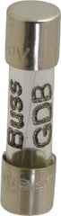Cooper Bussmann - 250 VAC, 32 VDC, 1.6 Amp, Fast-Acting Miniature Glass Fuse - 20mm OAL, 5mm Diam - Industrial Tool & Supply