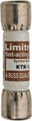 Cooper Bussmann - 600 VAC, 0.13 Amp, Fast-Acting General Purpose Fuse - Fuse Holder Mount, 1-1/2" OAL, 100 at AC kA Rating, 13/32" Diam - Industrial Tool & Supply
