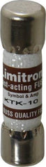 Cooper Bussmann - 600 VAC, 10 Amp, Fast-Acting General Purpose Fuse - Fuse Holder Mount, 1-1/2" OAL, 100 at AC kA Rating, 13/32" Diam - Industrial Tool & Supply