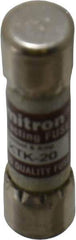 Cooper Bussmann - 600 VAC, 20 Amp, Fast-Acting General Purpose Fuse - Fuse Holder Mount, 1-1/2" OAL, 100 at AC kA Rating, 13/32" Diam - Industrial Tool & Supply