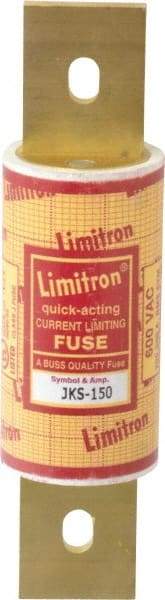 Cooper Bussmann - 600 VAC, 150 Amp, Fast-Acting General Purpose Fuse - Bolt-on Mount, 5-3/4" OAL, 200 (RMS) kA Rating, 1-5/8" Diam - Industrial Tool & Supply