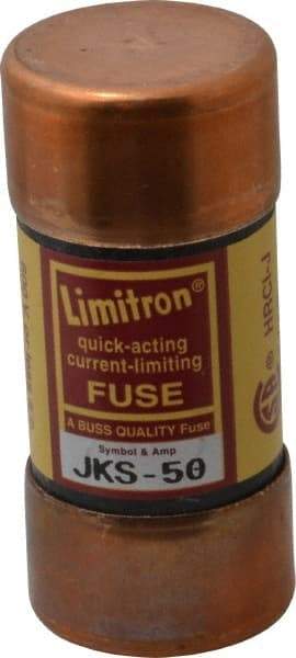 Cooper Bussmann - 600 VAC, 50 Amp, Fast-Acting General Purpose Fuse - Fuse Holder Mount, 2-3/8" OAL, 200 (RMS) kA Rating, 1-1/16" Diam - Industrial Tool & Supply