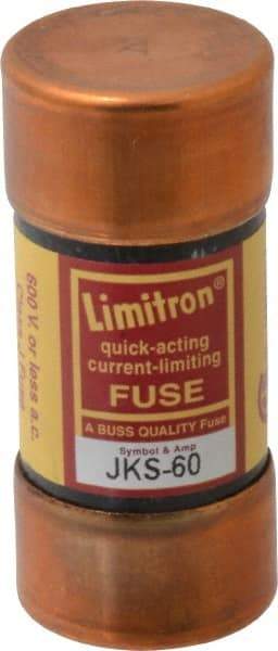 Cooper Bussmann - 600 VAC, 60 Amp, Fast-Acting General Purpose Fuse - Fuse Holder Mount, 2-3/8" OAL, 200 (RMS) kA Rating, 1-1/16" Diam - Industrial Tool & Supply