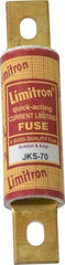 Cooper Bussmann - 600 VAC, 70 Amp, Fast-Acting General Purpose Fuse - Bolt-on Mount, 4-5/8" OAL, 200 (RMS) kA Rating, 1-1/8" Diam - Industrial Tool & Supply