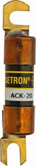 Cooper Bussmann - 20 Amp Time Delay Fast-Acting Forklift & Truck Fuse - 125VAC, 125VDC, 3.07" Long x 0.5" Wide, Littelfuse CCK020, Bussman ACK-20, Ferraz Shawmut ACK120 - Industrial Tool & Supply