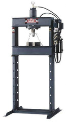 Dake - 25 Ton Hydraulic Shop Press - 10 Inch Stroke, 1 HP, Single Phase - Industrial Tool & Supply