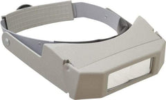 General - 2.25x Magnification, Rectangular Magnifier - Headband Mount, 8 Inch Focal Distance - Industrial Tool & Supply