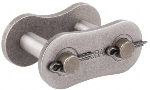 U.S. Tsubaki - 1-1/4" Pitch, ANSI 100, Cottered Roller Chain Connecting Link - For Use with Single Strand Chain - Industrial Tool & Supply