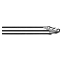 Runner Cutters - 0.0310″ (1/32) Radius × 0.3900″ (25/64) Length of Cut × 5° per side Carbide Runner Cutter, 2 Flutes