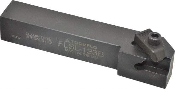 Tool-Flo - External Thread, Left Hand Cut, 3/4" Shank Width x 3/4" Shank Height Indexable Threading Toolholder - 4-1/2" OAL, FL 3L Insert Compatibility, FLS Toolholder, Series FLSL - Industrial Tool & Supply