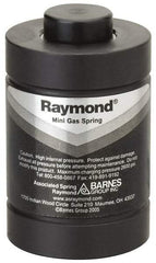 Associated Spring Raymond - M6x1 Mt Hole, 0.71" Rod Diam, 1-1/2" Diam, 10mm Max Stroke, Nitrogen Gas Spring Cylinder - 3.03" OAL, 3,595 Lb Full Stroke Spring Force, 2,175 psi Initial Charge - Industrial Tool & Supply