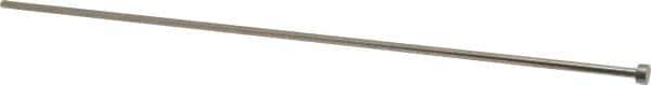 Gibraltar - 11/32" Pin Diam, 9/16" Head Diam x 1/4" Head Height, 14" OAL, Straight Ejector Pin - Steel, 13-3/4" Pin Length - Industrial Tool & Supply