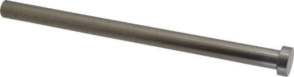 Gibraltar - 1/2" Pin Diam, 3/4" Head Diam x 1/4" Head Height, 8" OAL, Straight Ejector Pin - Steel, 7-3/4" Pin Length - Industrial Tool & Supply