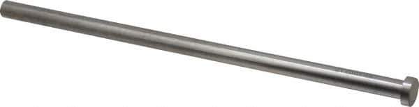 Gibraltar - 1/2" Pin Diam, 3/4" Head Diam x 1/4" Head Height, 12" OAL, Straight Ejector Pin - Steel, 11-3/4" Pin Length - Industrial Tool & Supply