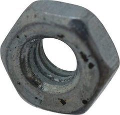 Value Collection - M2.5x0.45 Steel Right Hand Hex Nut - 4mm Across Flats, 1.6mm High, Zinc-Plated Finish - Industrial Tool & Supply
