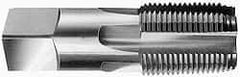 Made in USA - 3/4-14 NPTF Thread, 5 Flute Standard Pipe Tap - 3-1/4" OAL, Bright Finish, Carbide-Tipped - Exact Industrial Supply