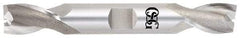 OSG - 19/32", 1-1/8" LOC, 5/8" Shank Diam, 4-1/2" OAL, 2 Flute, Cobalt Square End Mill - Double End, Uncoated, Spiral Flute, 30° Helix, Centercutting, Right Hand Cut, Right Hand Flute, Series 522 - Industrial Tool & Supply