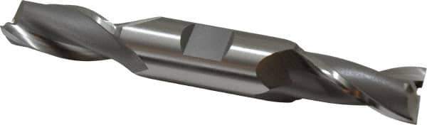 OSG - 21/32", 1-5/16" LOC, 3/4" Shank Diam, 5" OAL, 2 Flute, Cobalt Square End Mill - Double End, Uncoated, Spiral Flute, 30° Helix, Centercutting, Right Hand Cut, Right Hand Flute, Series 522 - Industrial Tool & Supply