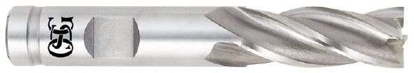 OSG - 3/4", 2-1/4" LOC, 3/4" Shank Diam, 4-1/2" OAL, 4 Flute, Cobalt Square End Mill - Single End, Uncoated, Spiral Flute, 30° Helix, Centercutting, Right Hand Cut, Right Hand Flute, Series 548 - Industrial Tool & Supply