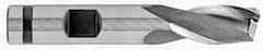 OSG - 7/16", 13/16" LOC, 3/8" Shank Diam, 2-1/2" OAL, 2 Flute, Cobalt Square End Mill - Single End, TiN Finish, Spiral Flute, 30° Helix, Centercutting, Right Hand Cut, Right Hand Flute, Series 520 - Industrial Tool & Supply
