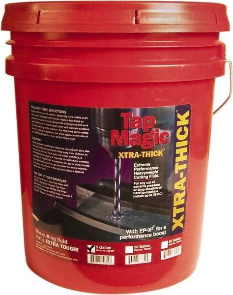 Tap Magic - Tap Magic Xtra-Thick, 5 Gal Pail Cutting Fluid - Semisynthetic - Industrial Tool & Supply
