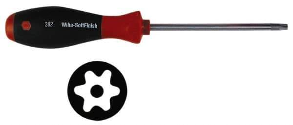 Wiha - TR25 Torx Driver - 4" Blade Length, Ergonomic Handle - Industrial Tool & Supply