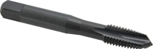 OSG - M10x1.50 Metric Coarse, 3 Flute, Oxide Finish, Powdered Metal Spiral Point Tap - Plug Chamfer, Right Hand Thread, 2-15/16" OAL, 1-1/4" Thread Length, 0.381" Shank Diam, 6H Class of Fit, Series 344 - Exact Industrial Supply