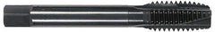 OSG - 1/2-20 UNF, 3 Flute, Oxide Finish, Powdered Metal Spiral Point Tap - Plug Chamfer, Right Hand Thread, 3-3/8" OAL, 1-21/32" Thread Length, 0.367" Shank Diam, 2B Class of Fit, Series 312NI - Exact Industrial Supply
