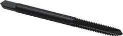 OSG - #8-32 UNC, 3 Flute, Oxide Finish, Powdered Metal Spiral Point Tap - Plug Chamfer, Right Hand Thread, 2-1/8" OAL, 3/4" Thread Length, 0.168" Shank Diam, Series 312NI - Exact Industrial Supply