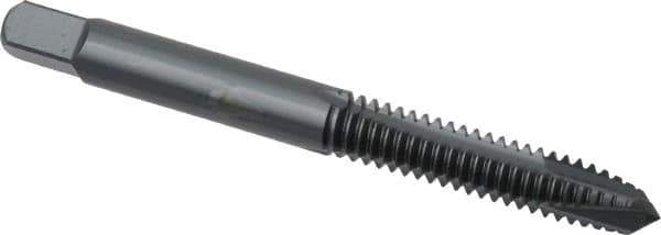 OSG - 1/4-20 UNC, 3 Flute, Oxide Finish, Powdered Metal Spiral Point Tap - Plug Chamfer, Right Hand Thread, 2-1/2" OAL, 1" Thread Length, 0.255" Shank Diam, 2B Class of Fit, Series 312NI - Exact Industrial Supply