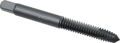 OSG - 1/4-20 UNC, 3 Flute, Oxide Finish, Powdered Metal Spiral Point Tap - Plug Chamfer, Right Hand Thread, 2-1/2" OAL, 1" Thread Length, 0.255" Shank Diam, 2B Class of Fit, Series 312NI - Exact Industrial Supply