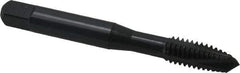 OSG - 5/16-18 UNC, 3 Flute, Oxide Finish, Powdered Metal Spiral Point Tap - Plug Chamfer, Right Hand Thread, 2-23/32" OAL, 1-1/8" Thread Length, 0.318" Shank Diam, 2B Class of Fit, Series 312NI - Exact Industrial Supply