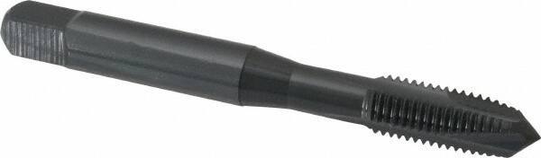 OSG - 5/16-24 UNF, 3 Flute, Oxide Finish, Powdered Metal Spiral Point Tap - Plug Chamfer, Right Hand Thread, 2-23/32" OAL, 1-1/8" Thread Length, 0.318" Shank Diam, 3B Class of Fit, Series 312NI - Exact Industrial Supply