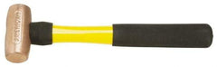 American Hammer - 2 Lb Head Nonsparking Mallet - 12" OAL, 11" Long Fiberglass Handle - Industrial Tool & Supply