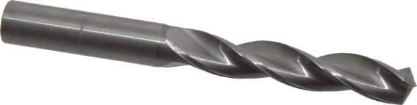 Kennametal - 31/64" 130° Solid Carbide Jobber Drill - Bright Finish, Right Hand Cut, Spiral Flute, Straight Shank, 4.65" OAL, Standard Point - Industrial Tool & Supply