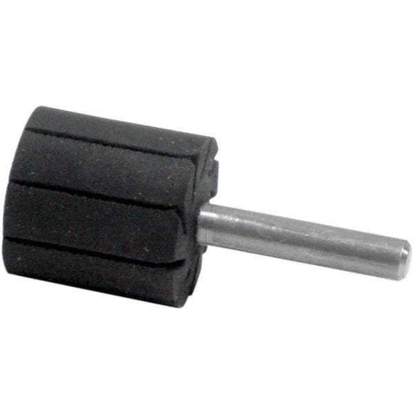 Dynabrade - 1" Wide x 1" Diam, Expander Wheel Spiral Band Drum - 1/4" Shank Diam, 12,000 RPM - Industrial Tool & Supply