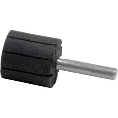 Dynabrade - 1" Wide x 1" Diam, Expander Wheel Spiral Band Drum - 1/4" Shank Diam, 12,000 RPM - Industrial Tool & Supply