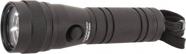 Streamlight - White LED Bulb, 100 Lumens, Industrial/Tactical Flashlight - Black Aluminum Body, 3 AAA Batteries Included - Industrial Tool & Supply