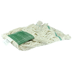 Medium Wet Mop Head, Loop End, 4-Ply Cotton Yarn - Industrial Tool & Supply