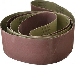 Tru-Maxx - 4" Wide x 132" OAL, 220 Grit, Aluminum Oxide Abrasive Belt - Aluminum Oxide, Very Fine, Coated, X Weighted Cloth Backing - Industrial Tool & Supply