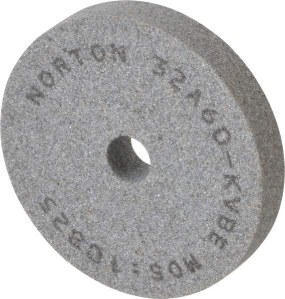 Norton - 60 Grit Aluminum Oxide Type 1 Internal Grinding Wheel - 3" Diam x 1/2" Hole x 1/2" Thick, 10,825 Max RPM, Type 1 Medium Grade, K Hardness, Vitrified Bond, One-Side Recess - Industrial Tool & Supply