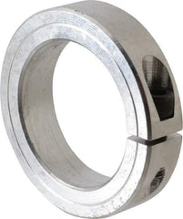 Climax Metal Products - 2-1/4" Bore, Aluminum, One Piece Clamping Shaft Collar - 3-1/4" Outside Diam, 3/4" Wide - Industrial Tool & Supply