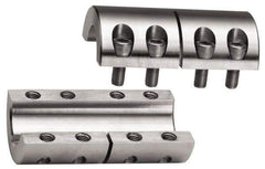 Climax Metal Products - 3/4" Inside x 1-1/2" Outside Diam, Two Piece Rigid Coupling without Keyway - 2-1/4" Long - Industrial Tool & Supply