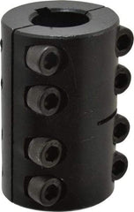 Climax Metal Products - 3/4" Inside x 1-1/2" Outside Diam, Two Piece Rigid Coupling with Keyway - 2-1/4" Long x 3/16" Keyway Width x 3/32" Keyway Depth - Industrial Tool & Supply